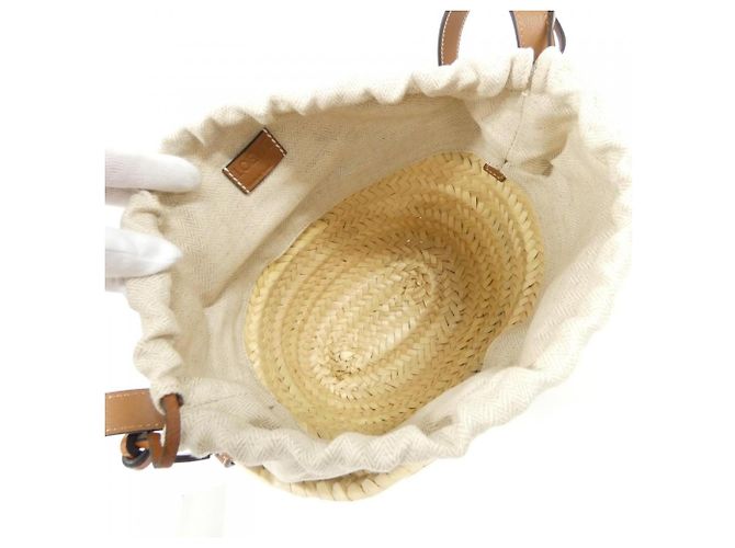 Loewe Beuteltasche mit Kordelzug Beige - Ansicht 7