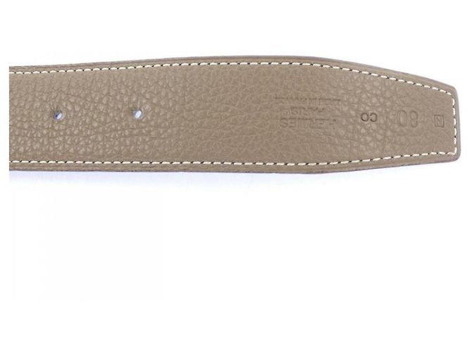 Hermès Cintura reversibile Hermes HERMES MIXTE MIRAGE 32mm Marrone Nero - vista 4