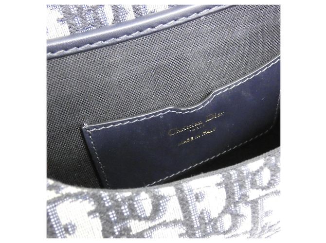 Borsa a tracolla Bobby Medium Christian Dior DIOR OBLIQUE Blu - vista 10
