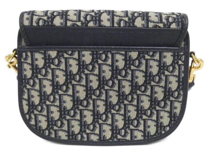 Borsa a tracolla Bobby Medium Christian Dior DIOR OBLIQUE Blu - vista 2