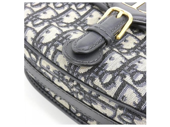 Borsa a tracolla Bobby Medium Christian Dior DIOR OBLIQUE Blu - vista 4