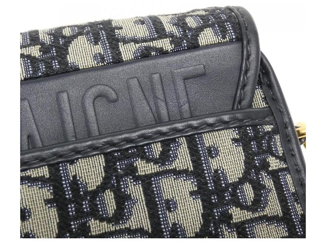 Borsa a tracolla Bobby Medium Christian Dior DIOR OBLIQUE Blu - vista 6