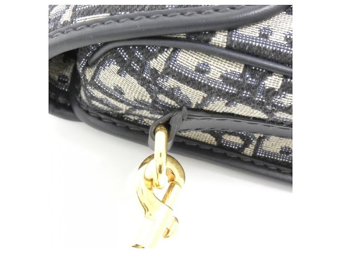 Borsa a tracolla Bobby Medium Christian Dior DIOR OBLIQUE Blu - vista 7