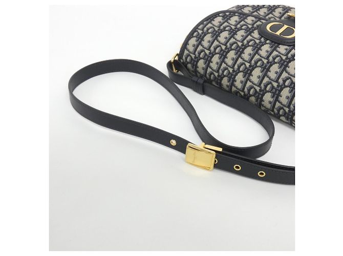 Borsa a tracolla Bobby Medium Christian Dior DIOR OBLIQUE Blu - vista 8