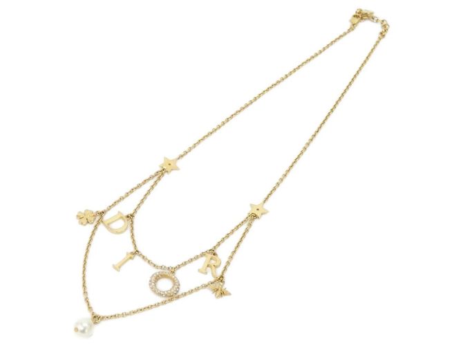 Christian Dior N2879WOMCY Halskette Weiß Golden - Ansicht 2
