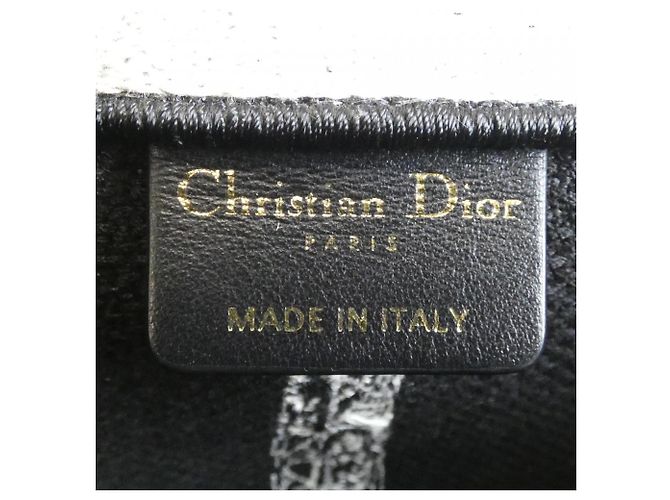 Borsa a mano Christian Dior Paris Book Tote Medium Nero Bianco - vista 10