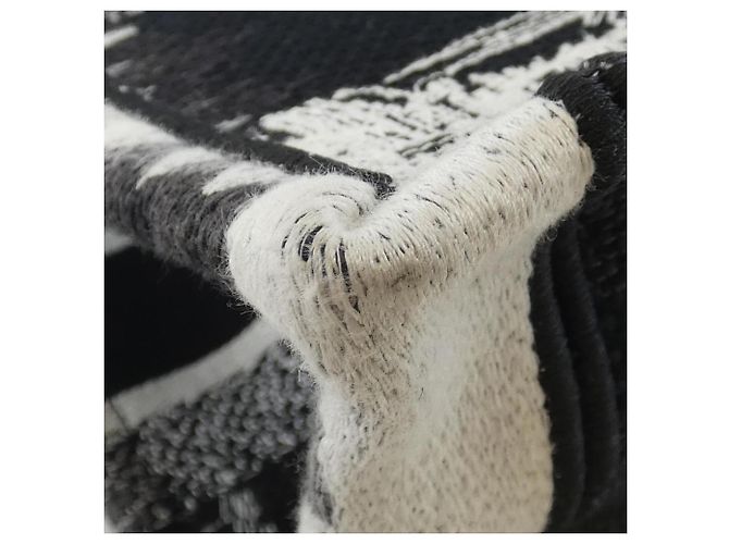 Borsa a mano Christian Dior Paris Book Tote Medium Nero Bianco - vista 4