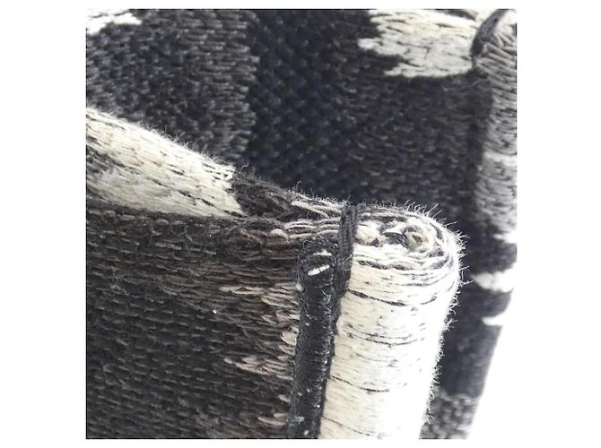 Borsa a mano Christian Dior Paris Book Tote Medium Nero Bianco - vista 5