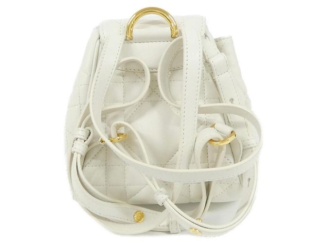 Mochila Christian Dior Caro Nano Branco - vista 2