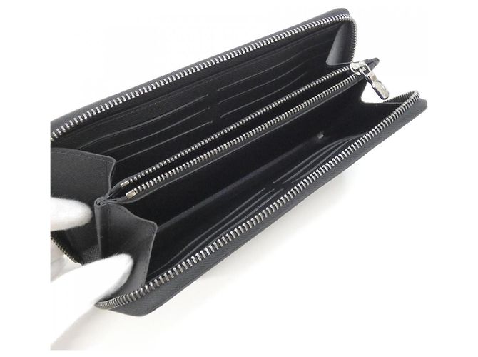 Louis Vuitton Monogram Eclipse Zippy Wallet Black - view 3