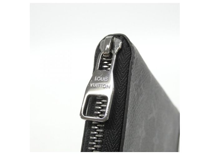 Louis Vuitton Monogram Eclipse Zippy Wallet Black - view 3