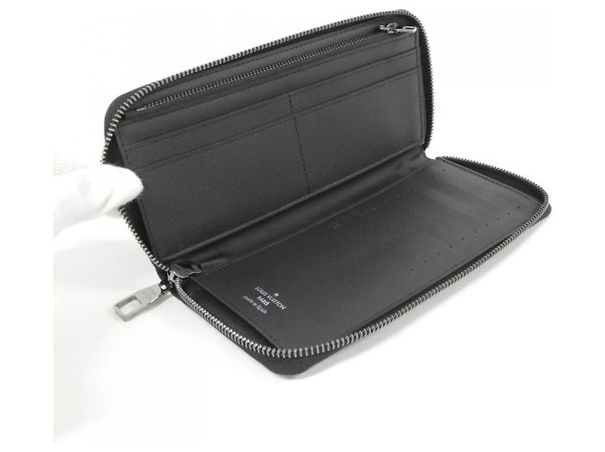 Louis Vuitton Monogram Eclipse Zippy Wallet Black - view 5