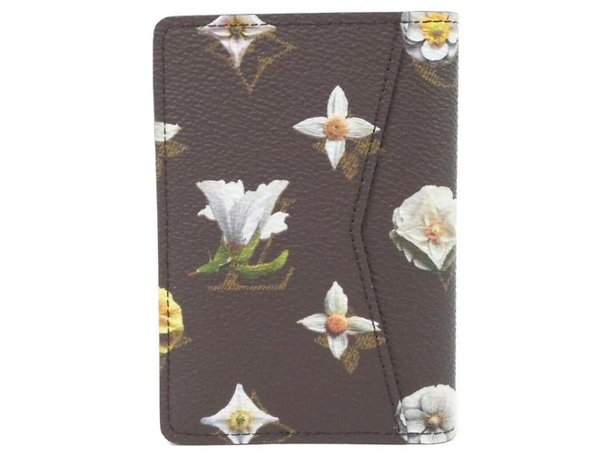 Louis Vuitton Monogram Flower Organizer de Poche Card Case Marrone - vista 2
