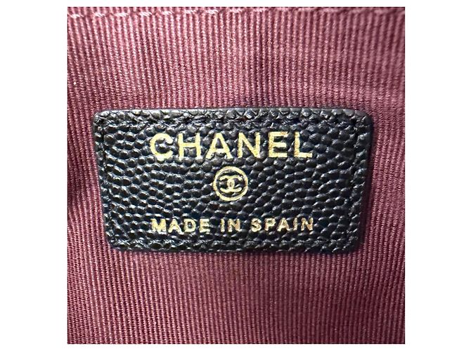 Pouch piccola con zip Classic Small in pelle Caviar Chanel Nero - vista 10