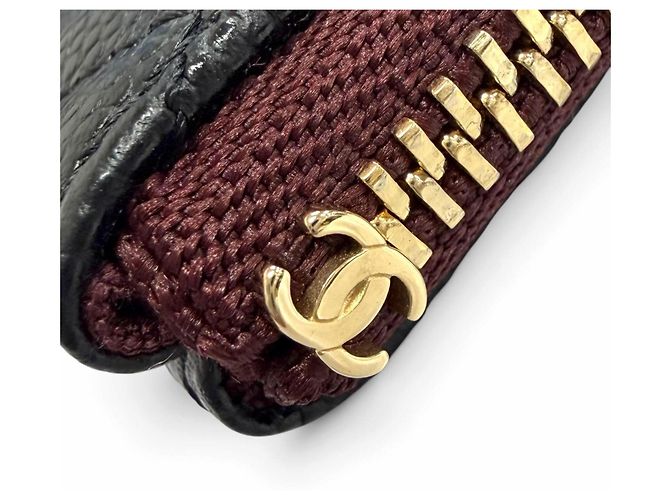 Pouch piccola con zip Classic Small in pelle Caviar Chanel Nero - vista 8