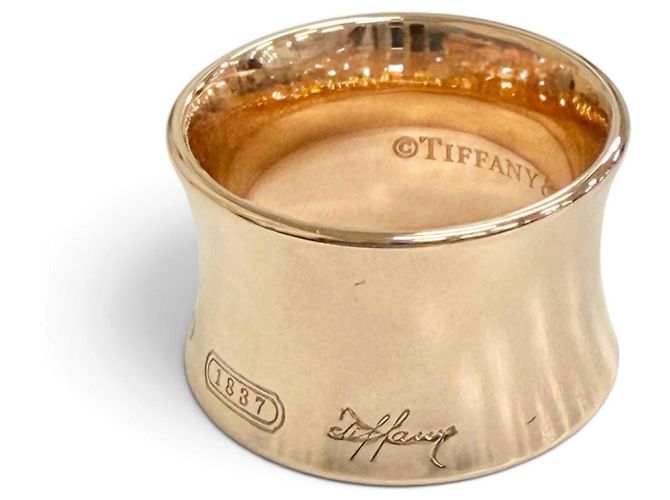 Autre Marque Tiffany & Co. 1837 Rubedo Metal breiter Ring Golden - Ansicht 2