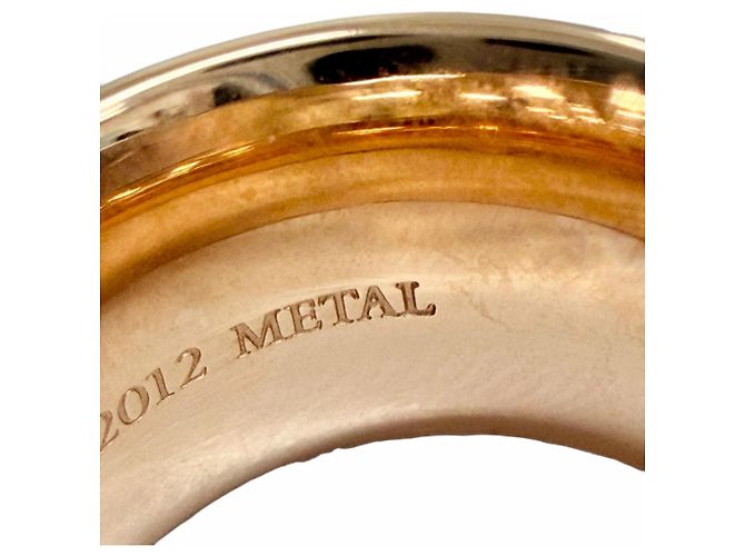 Autre Marque Tiffany & Co. 1837 Rubedo Metal breiter Ring Golden - Ansicht 7