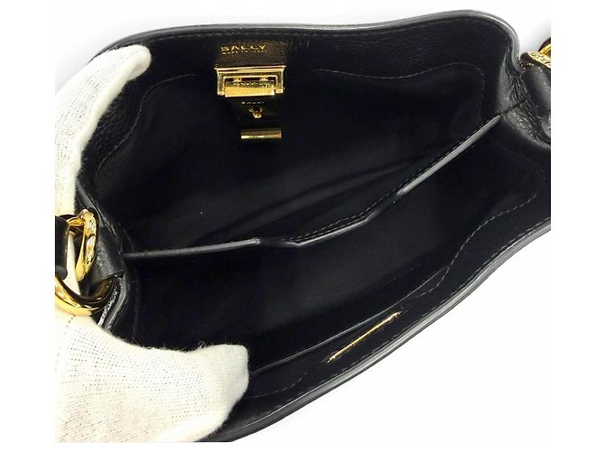 Sac Bally Lock Me Mini Bag Noir - vue 6