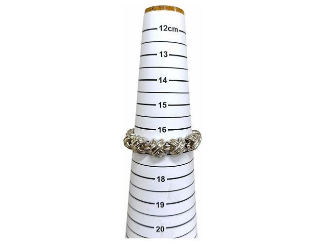 Autre Marque Bracciale Tiffany Vintage SV925 Signature Link X Motif Argento - vista 6