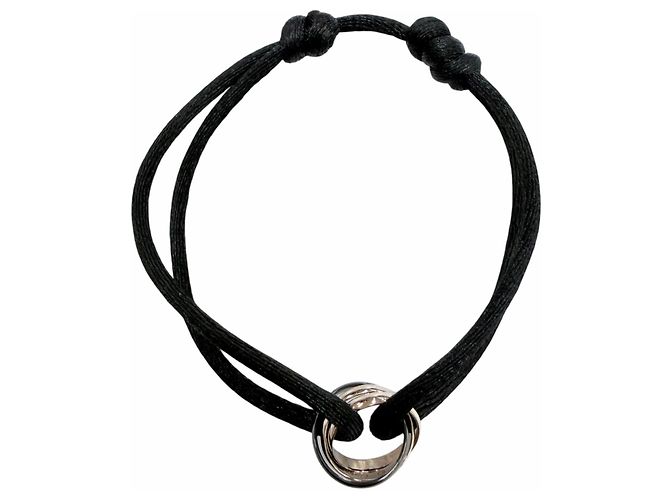Bracciale Cartier Trinity in cordino Nero D'oro - vista 4