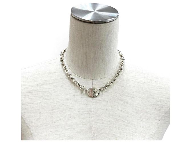 Autre Marque Collana girocollo Tiffany & Co. Return to 925 con medaglione ovale Argento - vista 2