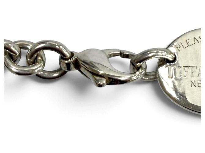 Autre Marque Collana girocollo Tiffany & Co. Return to 925 con medaglione ovale Argento - vista 6