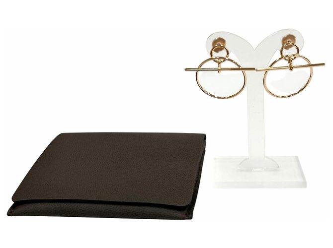 Hermès Hermes Pink Gold Stecker-Ohrringe Golden - Ansicht 2