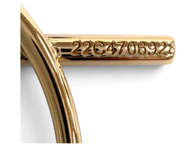 Hermès Hermes Pink Gold Stecker-Ohrringe Golden - Ansicht 8