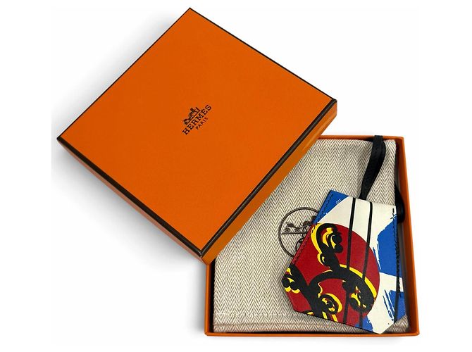 Hermès Collar Hermes Clochette Skate Plata Azul claro - vista 2
