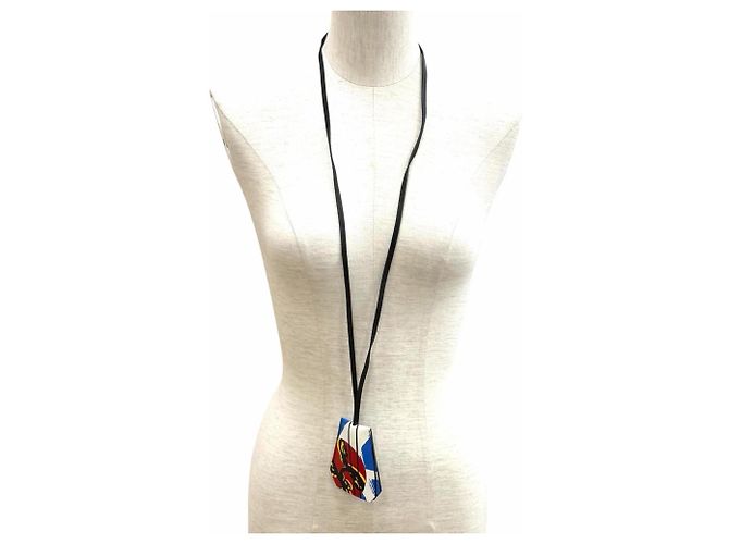 Hermès Collar Hermes Clochette Skate Plata Azul claro - vista 3