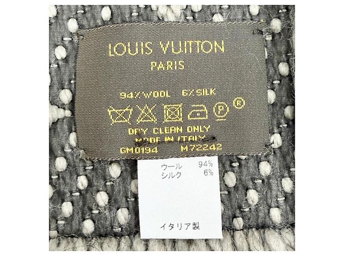 Louis Vuitton Echarpe Logomania Wool Silk Stole - view 6