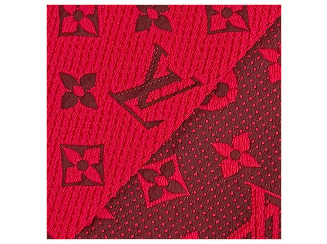 Louis Vuitton Ruby Wollseiden-Stola Rot - Ansicht 4