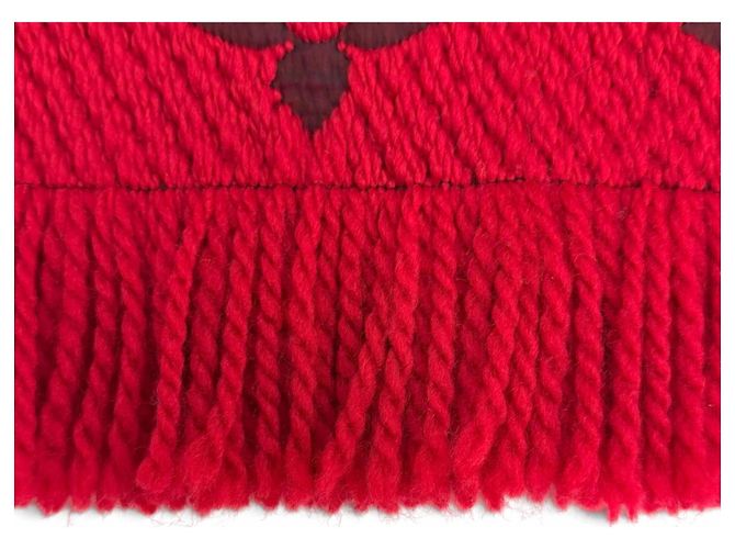 Louis Vuitton Ruby Wollseiden-Stola Rot - Ansicht 5
