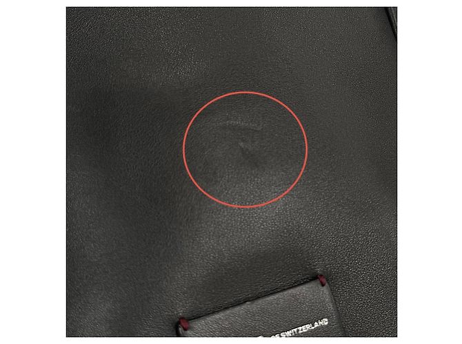 Borsa a tracolla a righe Bally Holm in pelle bovina Nero - vista 14