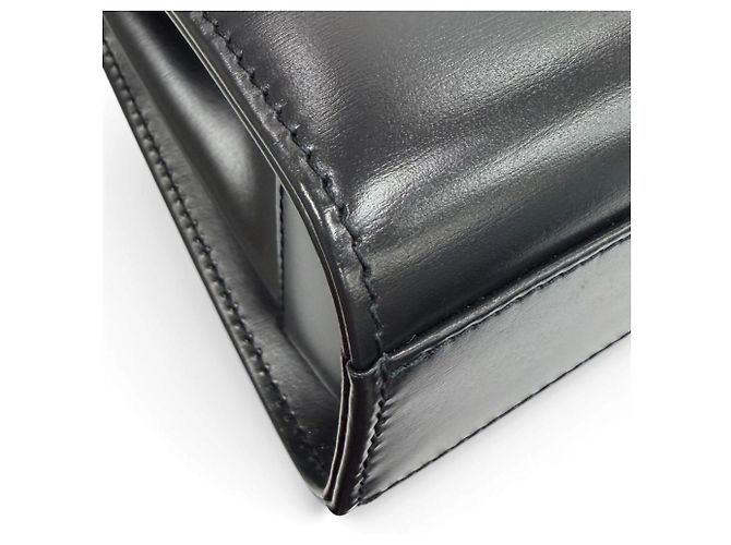 Cartier Sapphire Line Square Leather Handbag Black - view 7