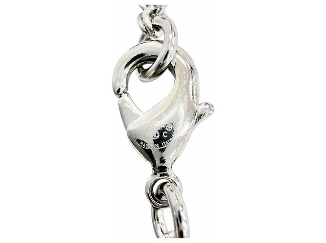 Collana Chanel B25C CC Logo Crystal Cube Argento - vista 10
