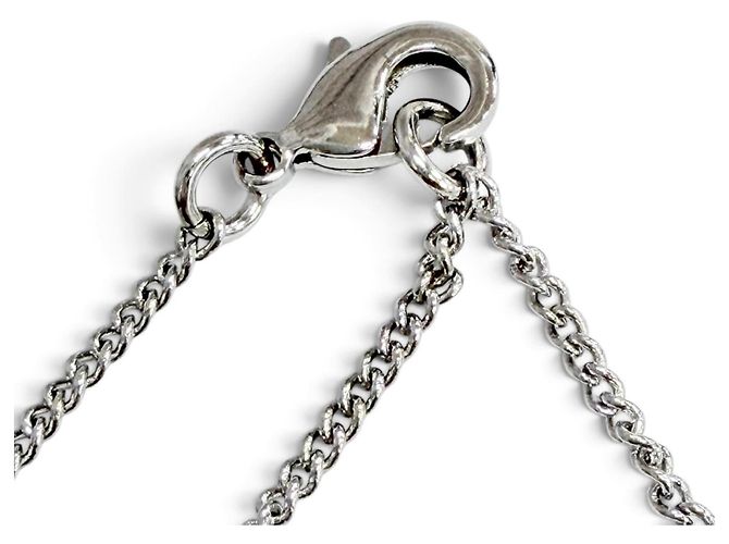 Collana Chanel B25C CC Logo Crystal Cube Argento - vista 9