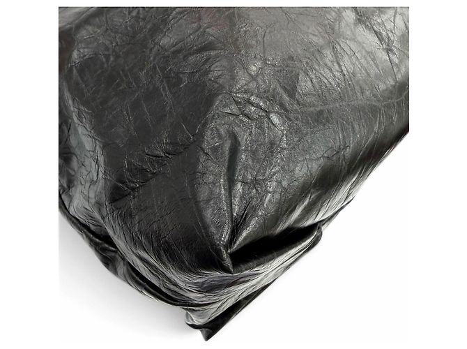 Everyday Borsa a Tracolla Balenciaga 742942 Crush in Pelle Nero - vista 7