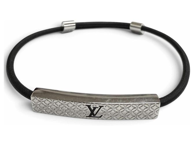 Bracciale Louis Vuitton Champs-Élysées Nero Argento - vista 2