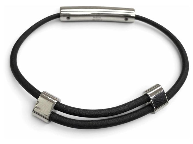 Bracciale Louis Vuitton Champs-Élysées Nero Argento - vista 4