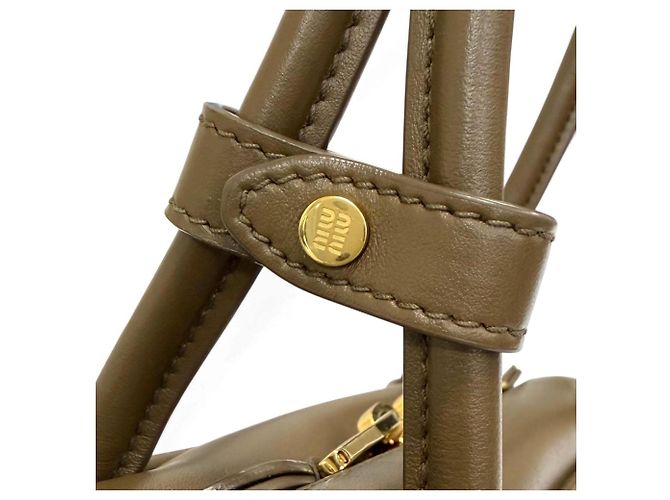 mala Beau Medium Miu Miu Marrom - vista 9