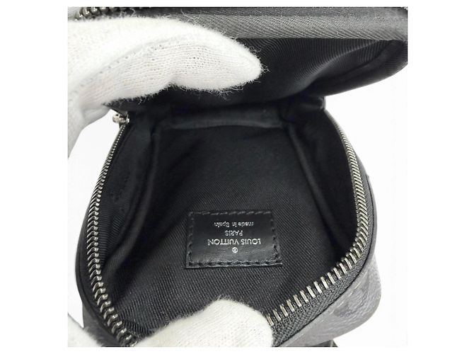 Sac à bandoulière Louis Vuitton Monogram Eclipse Double Phone Pouch Noir - vue 6