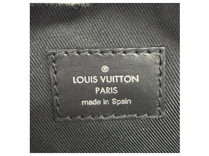 Sac à bandoulière Louis Vuitton Monogram Eclipse Double Phone Pouch Noir - vue 9