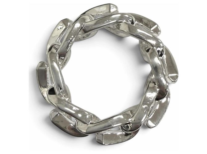 Autre Marque Tiffany & Co. Silver Band Ring Silvery - view 2
