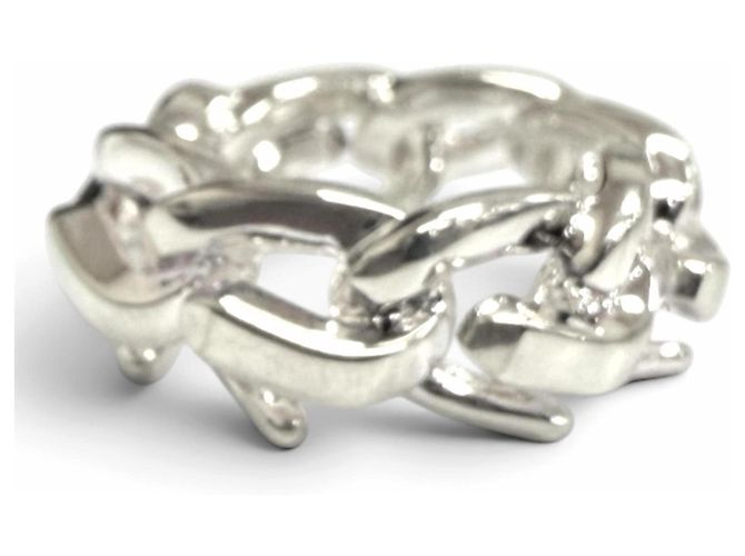 Autre Marque Tiffany & Co. Silver Band Ring Silvery - view 3