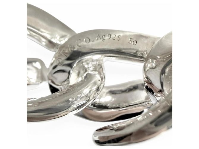 Autre Marque Tiffany & Co. Silver Band Ring Silvery - view 4