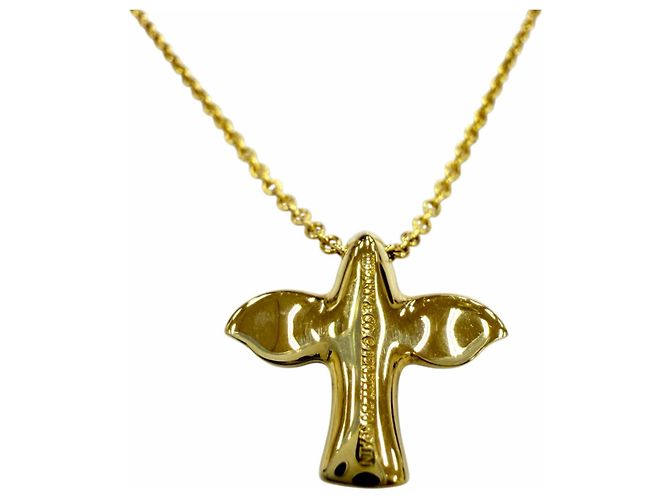 Autre Marque Collana con pendente Bird Cross Elsa Peretti Tiffany & Co. D'oro - vista 3