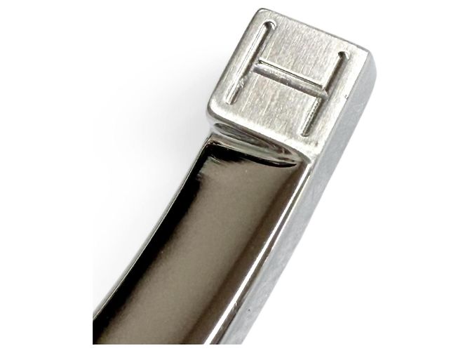 Hermès Fermasoldi Hermes in metallo argentato Argento - vista 5
