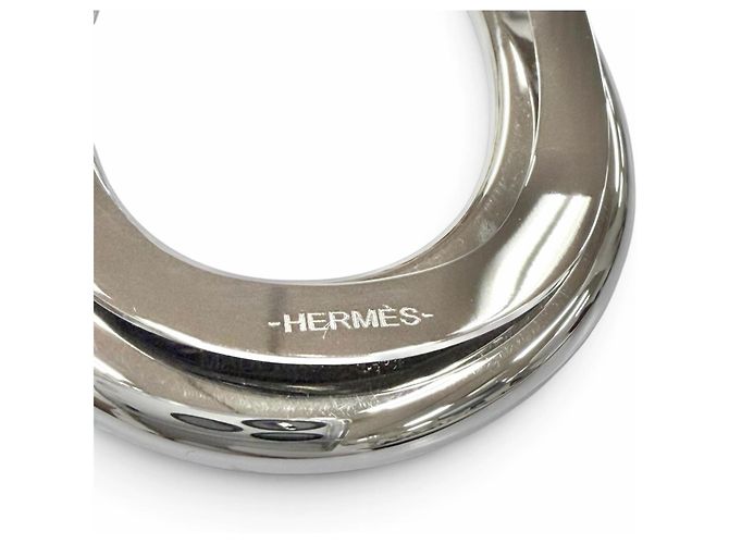 Hermès Fermasoldi Hermes in metallo argentato Argento - vista 6