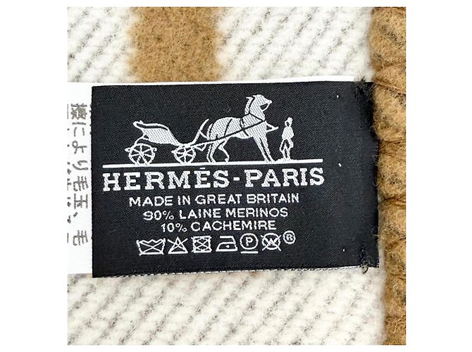 Hermès Hermes Avalon Plaid Wool Cashmere Blanket - view 7